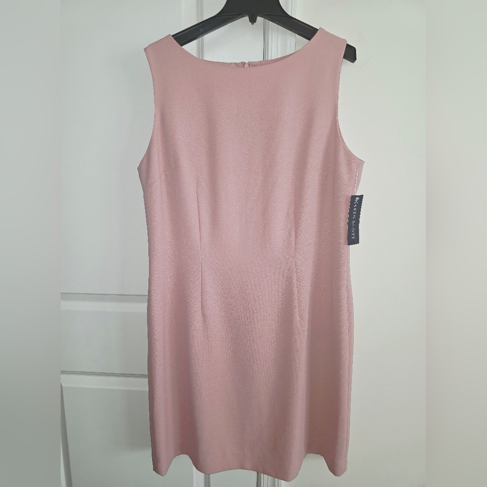 Karen Scott Pink Sleeveless Sheath Dress